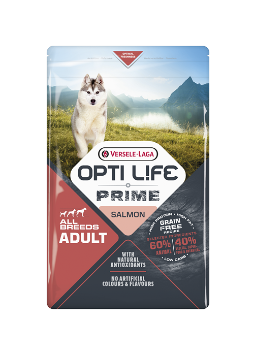 Opti Life Prime Adult Salmón 12,5 kg Pienso para Perros